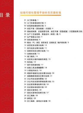 中石油西南站場可視化管理手冊補(bǔ)充完善標(biāo)準(zhǔn)