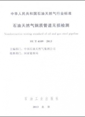 石油天然氣鋼質(zhì)管道無損檢測石油天然氣標準/T 4109-2013