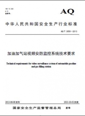 加油加氣站視頻安防監(jiān)控系統(tǒng)技術要求AQ/T 3050-2013
